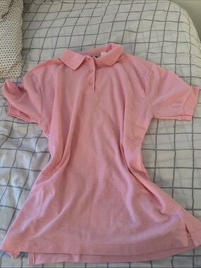 Soft Pink Short-Sleeve Polo Shirt